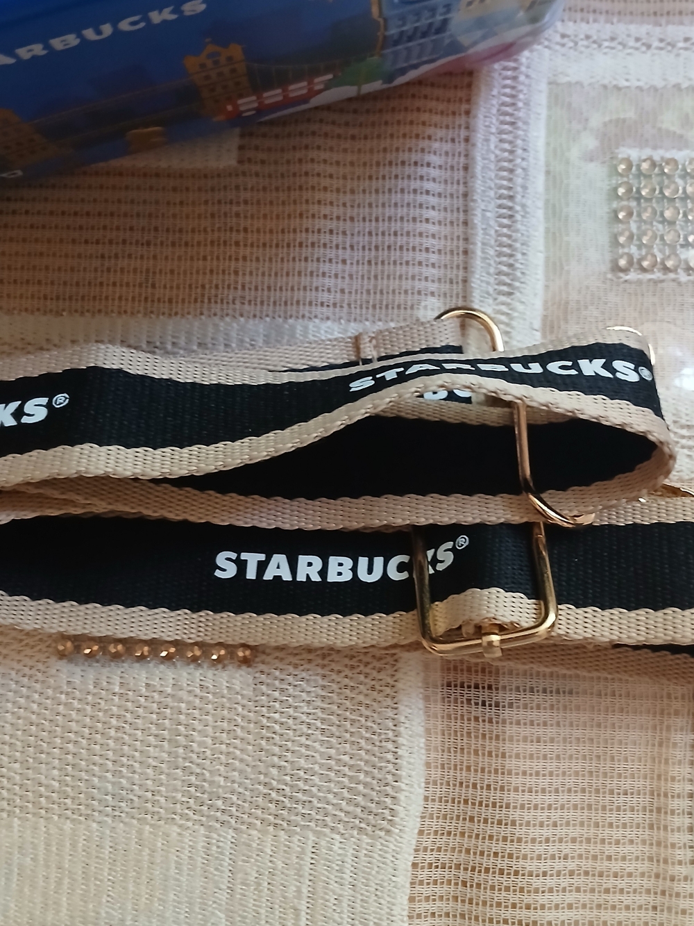 Starbucks Metal Mini Suitcase crossbody Container Purse Has A Little Dent - Picture 9 of 12